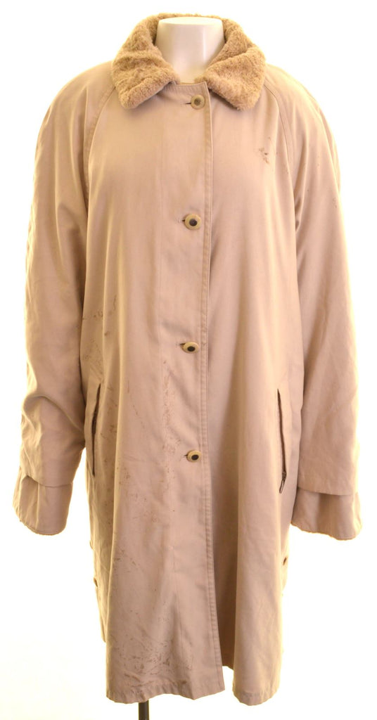 VINTAGE Womens Chesterfield Coat UK 20 2XL Beige | Vintage | Thrift | Second-Hand | Used Clothing | Messina Hembry 