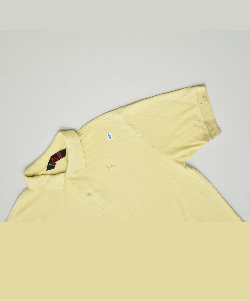 KAPPA Mens Polo Shirt Medium Yellow Cotton | Vintage | Thrift | Second-Hand | Used Clothing | Messina Hembry 