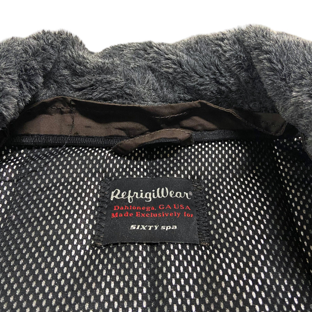 RefrigiWear Long Quilted Winter Coat | Vintage High End Designer Padded Brown | Vintage Messina Hembry | Thrift | Second-Hand Messina Hembry | Used Clothing | Messina Hembry 