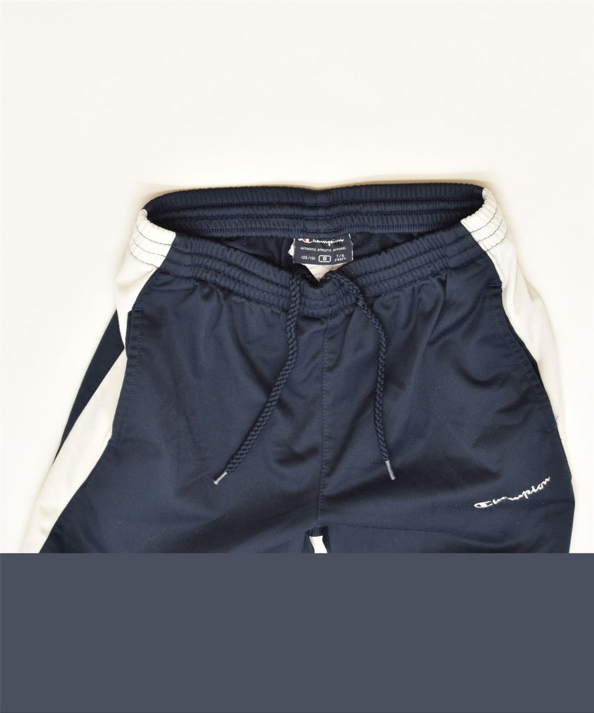 CHAMPION Boys Tracksuit Trousers 7-8 Years Small Navy Blue Sports | Vintage | Thrift | Second-Hand | Used Clothing | Messina Hembry 