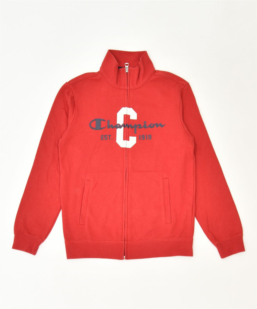 CHAMPION Boys Graphic Tracksuit Top Jacket 9-10 Years Red Cotton Sports | Vintage | Thrift | Second-Hand | Used Clothing | Messina Hembry 