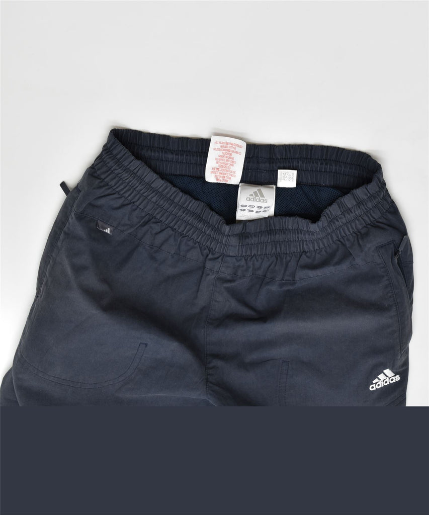 ADIDAS Boys Bermuda Shorts 7-8 Years Navy Blue Polyester | Vintage | Thrift | Second-Hand | Used Clothing | Messina Hembry 