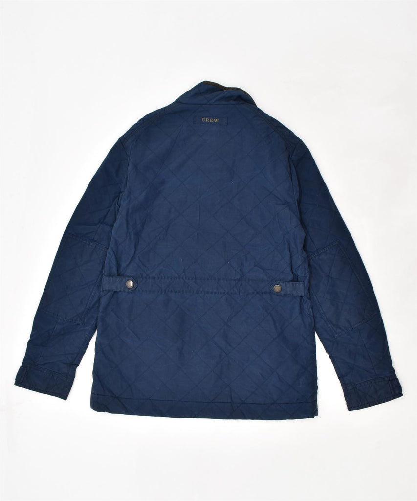 CREW CLOTHING Mens Quilted Jacket UK 34 XS Blue Cotton | Vintage | Thrift | Second-Hand | Used Clothing | Messina Hembry 