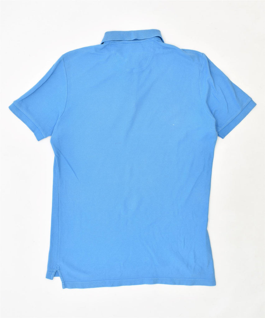 CHAPS Mens Polo Shirt Medium Blue Cotton | Vintage | Thrift | Second-Hand | Used Clothing | Messina Hembry 