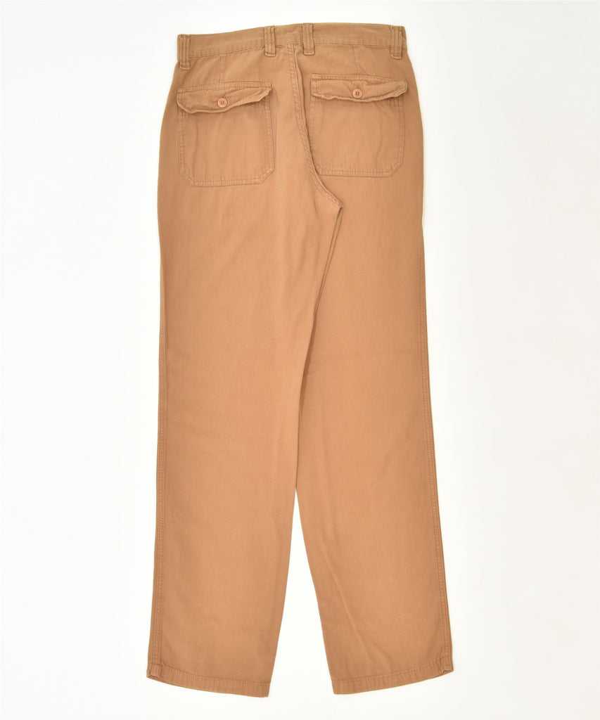 CARRERA Womens Straight Chino Trousers W31 L32 Brown Cotton Classic | Vintage | Thrift | Second-Hand | Used Clothing | Messina Hembry 