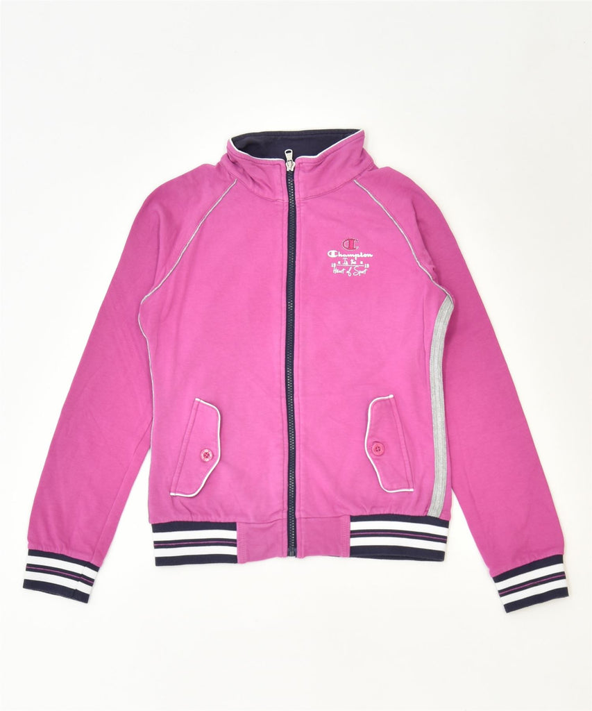 CHAMPION Girls Tracksuit Top Jacket 9-10 Years Medium Pink Classic | Vintage | Thrift | Second-Hand | Used Clothing | Messina Hembry 