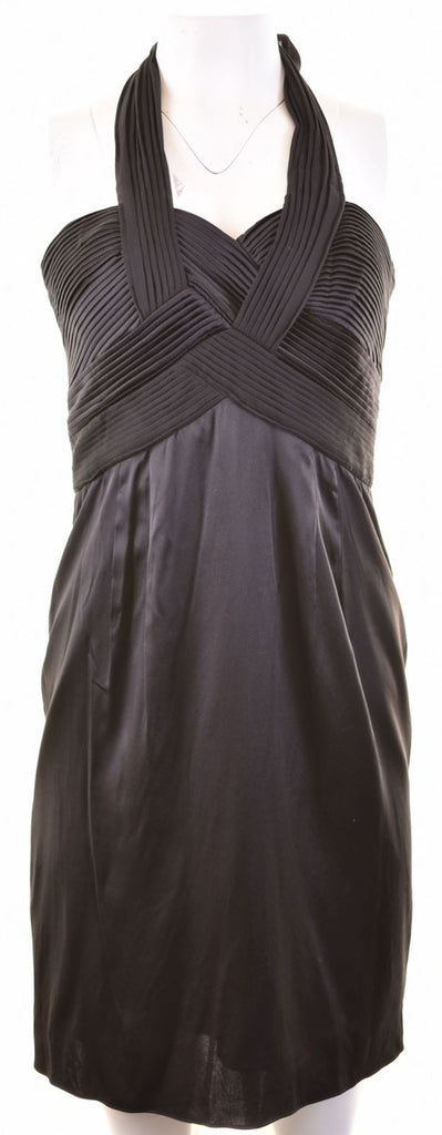 BCBG MAXAZRIA Womens Halter Dress Size 6 Small Black Silk - Second Hand & Vintage Designer Clothing - Messina Hembry