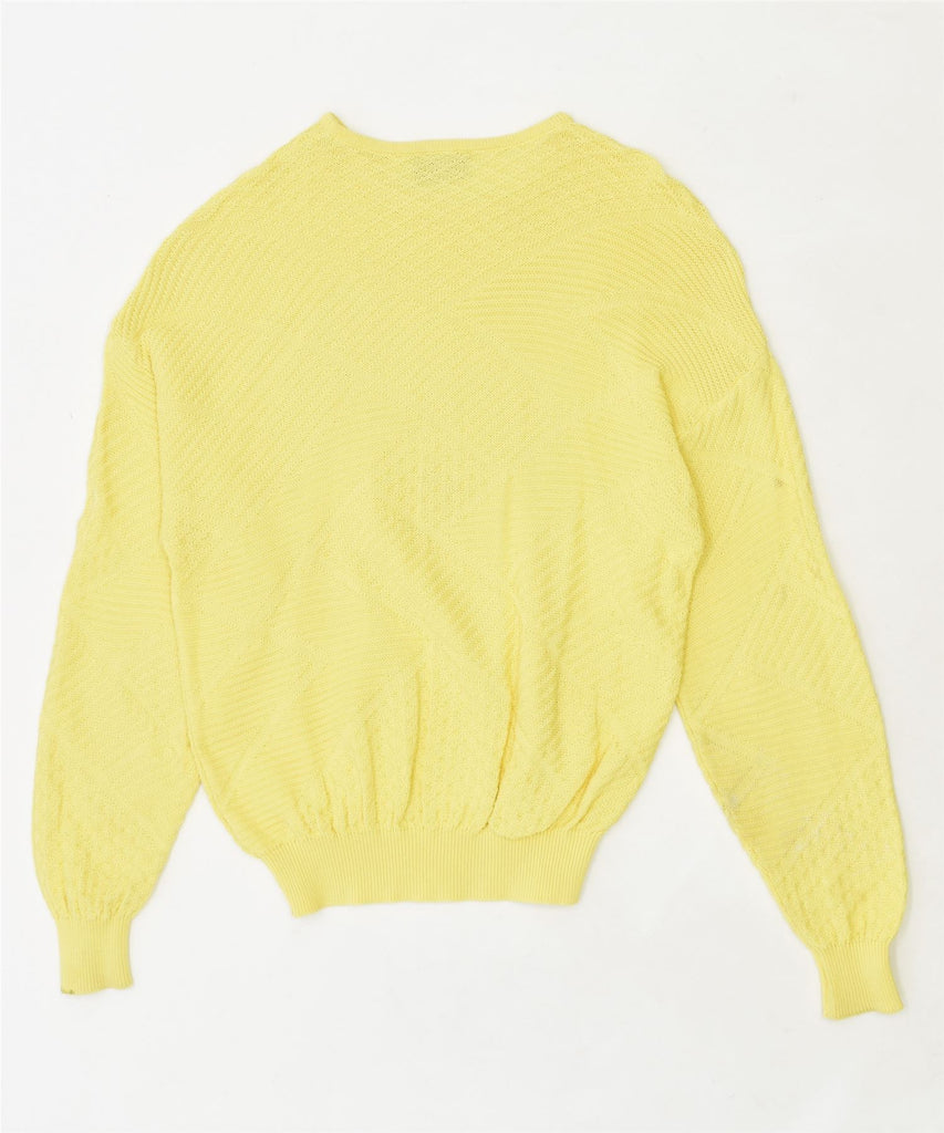 JOCKEY Mens Crew Neck Jumper Sweater Medium Yellow Vintage | Vintage | Thrift | Second-Hand | Used Clothing | Messina Hembry 