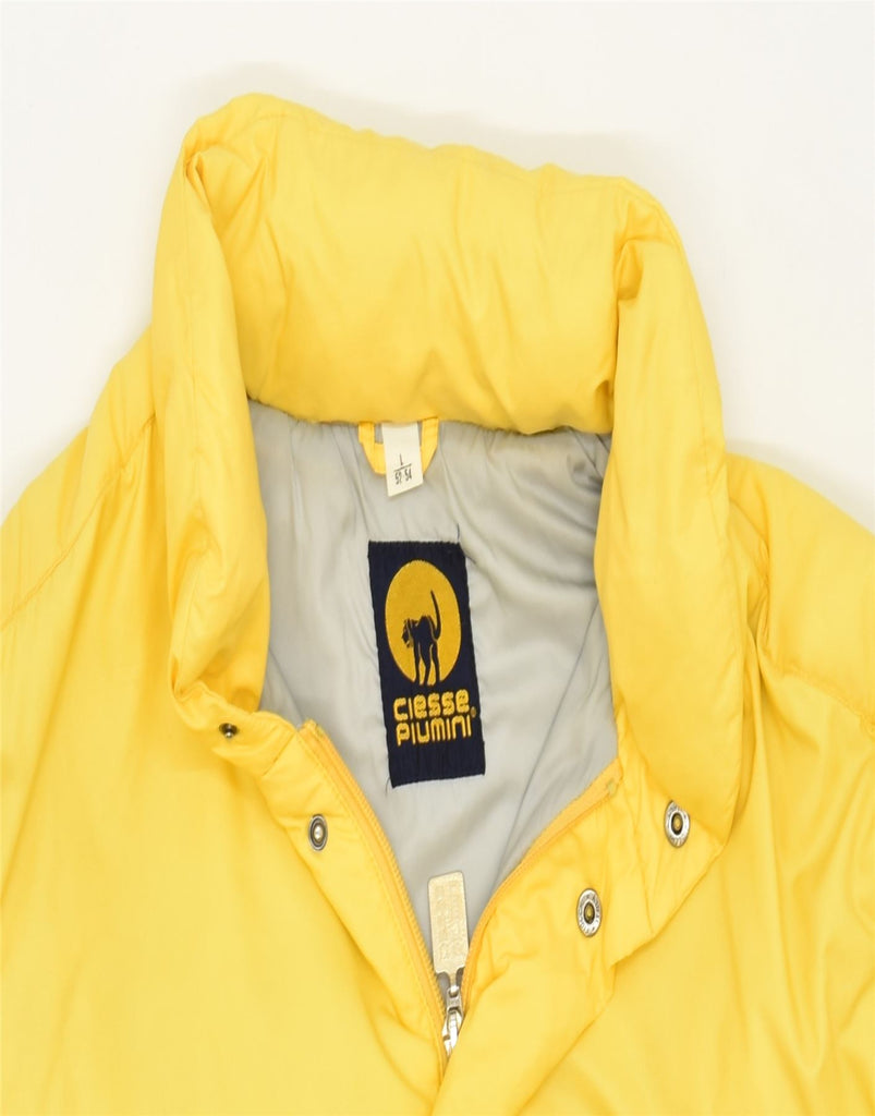 CIESSE PIUMINI Mens Padded Jacket IT 52/54 Large Yellow | Vintage | Thrift | Second-Hand | Used Clothing | Messina Hembry 