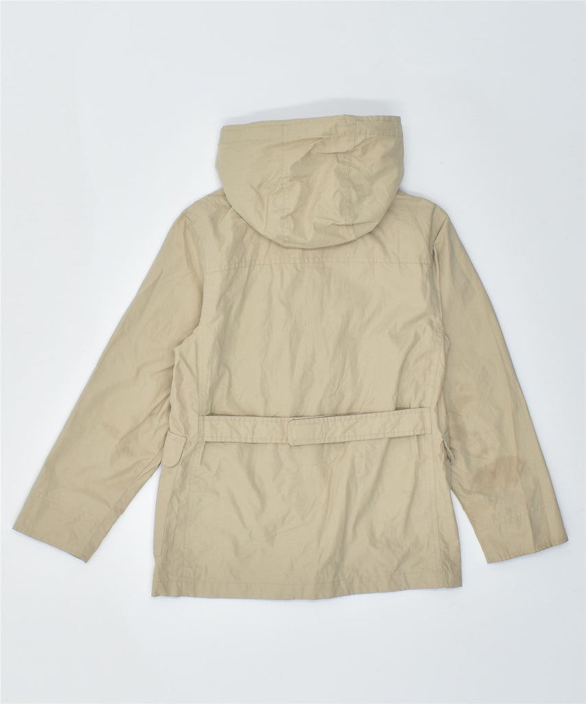 GAP Girls Hooded Windbreaker Jacket 9-10 Years Large Beige Cotton | Vintage | Thrift | Second-Hand | Used Clothing | Messina Hembry 