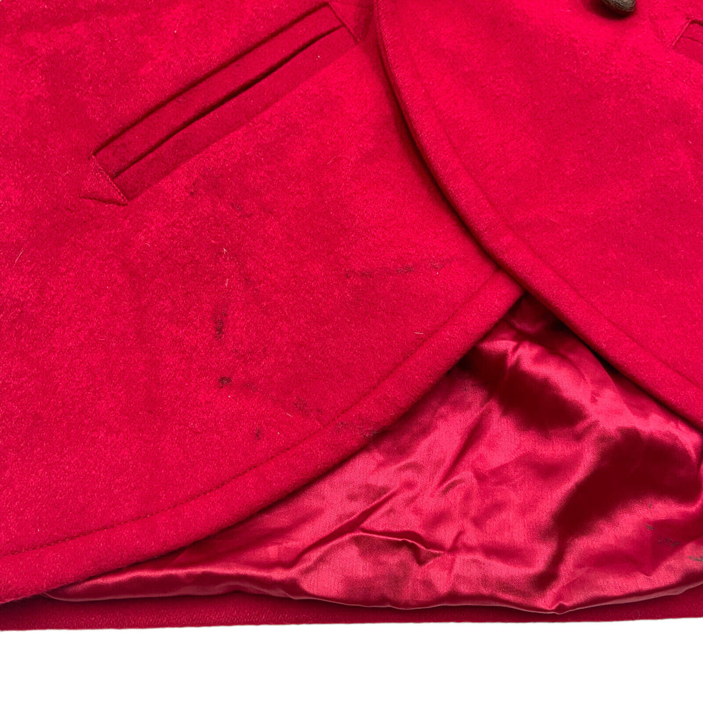 Yves Saint Laurent Womens Red Double Breasted Jacket | Vintage Designer VTG | Vintage Messina Hembry | Thrift | Second-Hand Messina Hembry | Used Clothing | Messina Hembry 