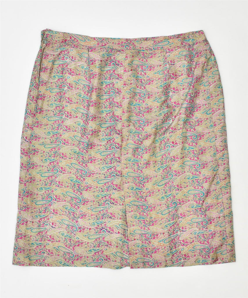 VINTAGE Womens Straight Skirt W33 XL Multicoloured Paisley | Vintage | Thrift | Second-Hand | Used Clothing | Messina Hembry 