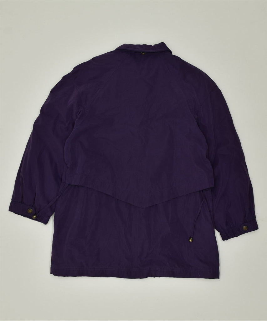 CANDA Womens Loose Fit Windbreaker Jacket UK 18 XL Purple Polyester Vintage | Vintage | Thrift | Second-Hand | Used Clothing | Messina Hembry 