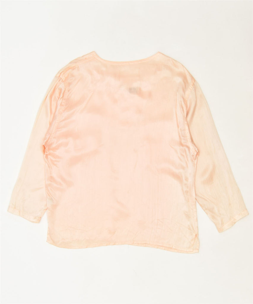 MODISSA Womens Blouse Top UK 12 Medium Pink Rayon Classic Vintage | Vintage | Thrift | Second-Hand | Used Clothing | Messina Hembry 