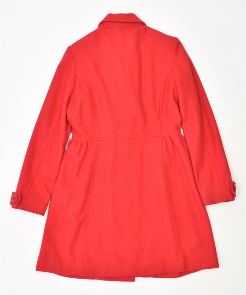 PEPE JEANS Womens Princess Coat UK 14 Medium Red Wool | Vintage | Thrift | Second-Hand | Used Clothing | Messina Hembry 