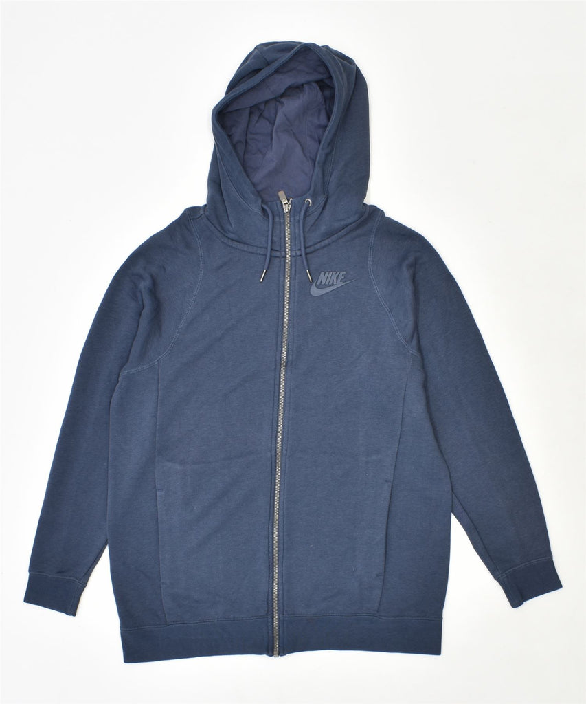NIKE Mens Hoodie Jumper Small Navy Blue Cotton | Vintage | Thrift | Second-Hand | Used Clothing | Messina Hembry 