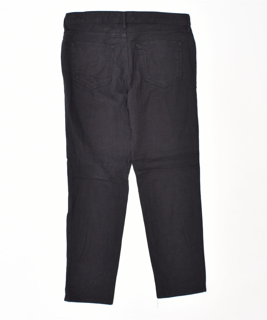 EDDIE BAUER Womens Slim Casual Trousers US 10 Large W31 L27 Black | Vintage | Thrift | Second-Hand | Used Clothing | Messina Hembry 