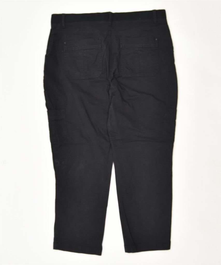 LEE Womens Relaxed Fit Tapered Cargo Trousers US 14 XL Black Cotton Vintage | Vintage | Thrift | Second-Hand | Used Clothing | Messina Hembry 