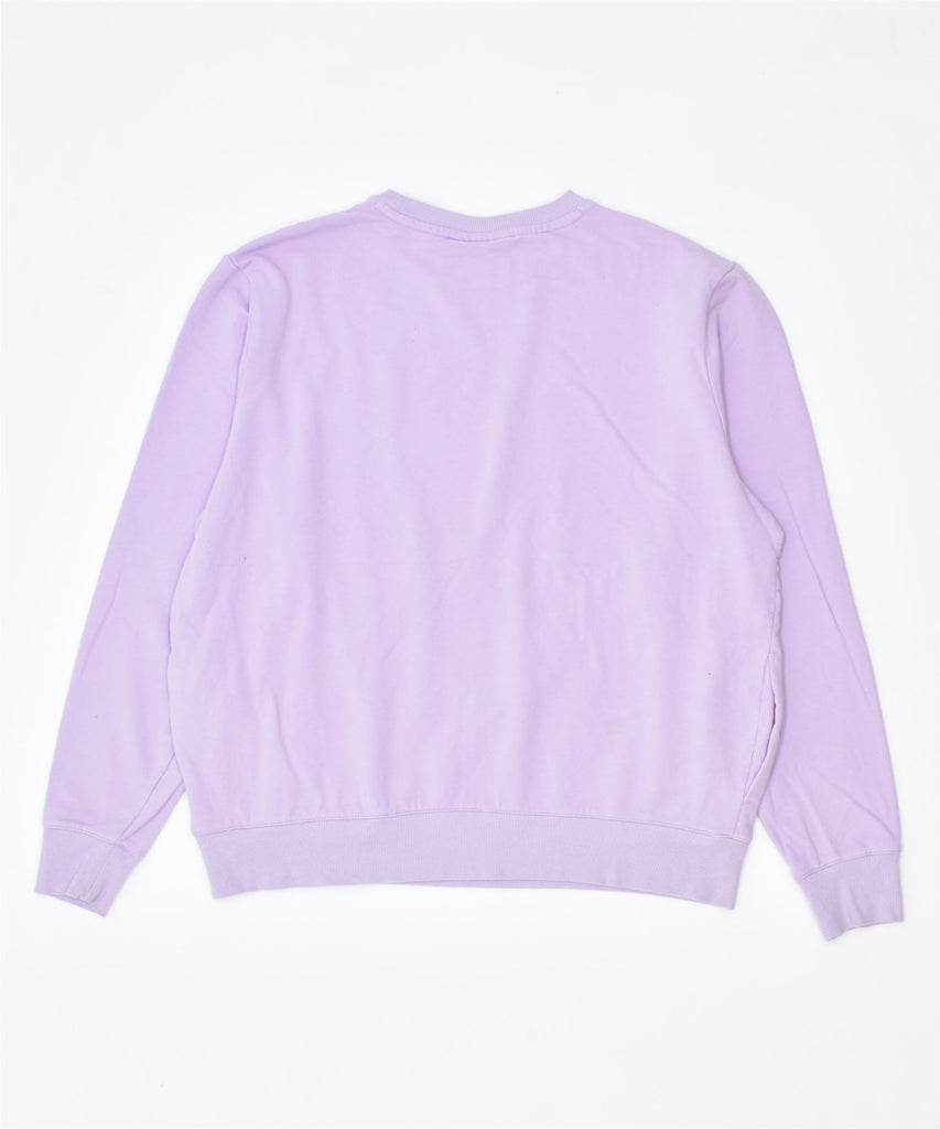 FILA Womens Crew Neck Jumper Sweater UK 18 XL Purple Cotton | Vintage | Thrift | Second-Hand | Used Clothing | Messina Hembry 