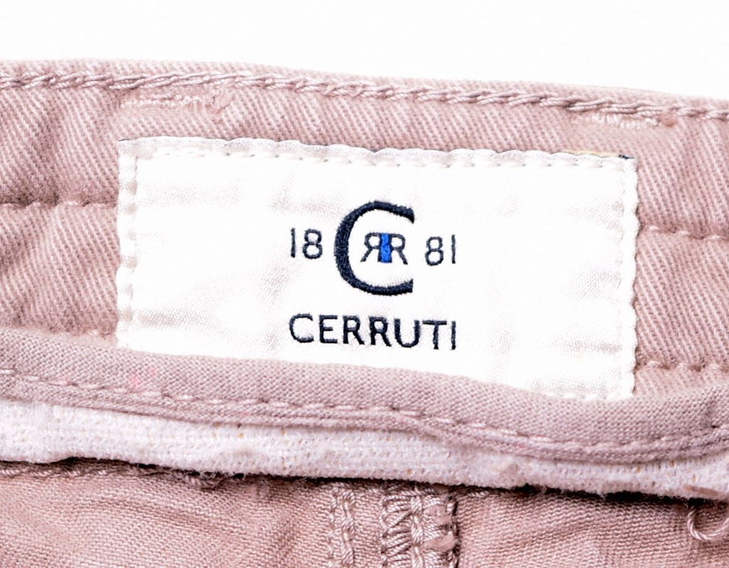 CERRUTI 1881 Womens Chino Trousers W30 L26 Beige Cotton - Second Hand & Vintage Designer Clothing - Messina Hembry