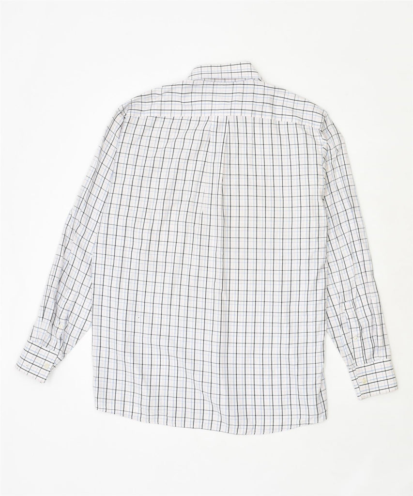 MICHAEL KORS Mens Shirt Size 16 Large White Check Cotton | Vintage | Thrift | Second-Hand | Used Clothing | Messina Hembry 