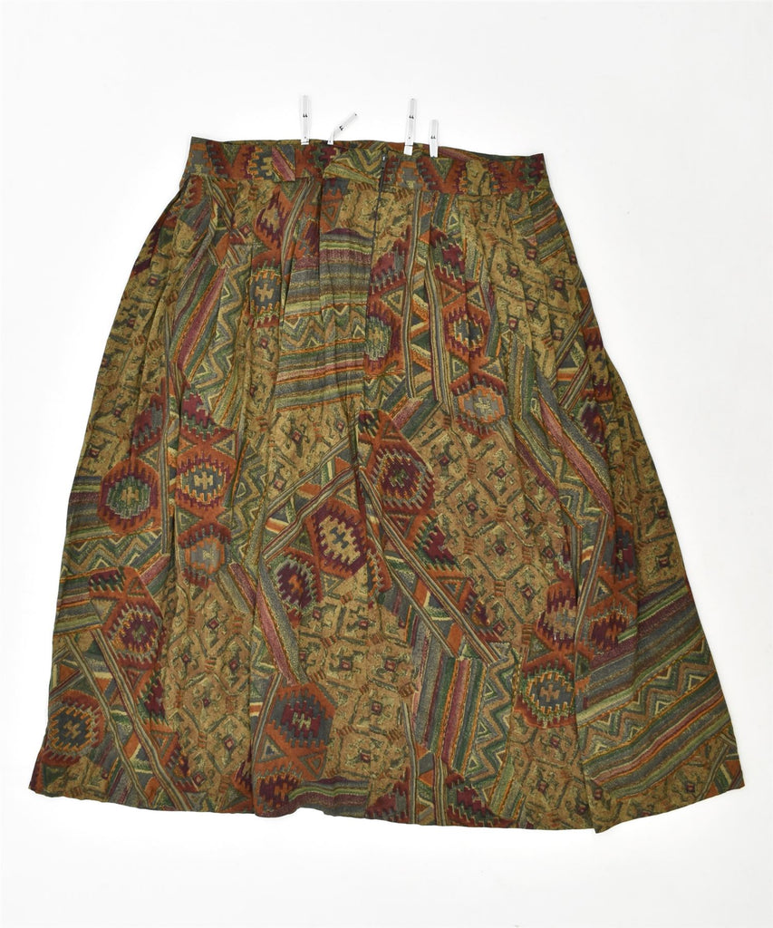 VINTAGE Womens Pleated Skirt EU 44 Large W32 Multicoloured Aztec | Vintage | Thrift | Second-Hand | Used Clothing | Messina Hembry 