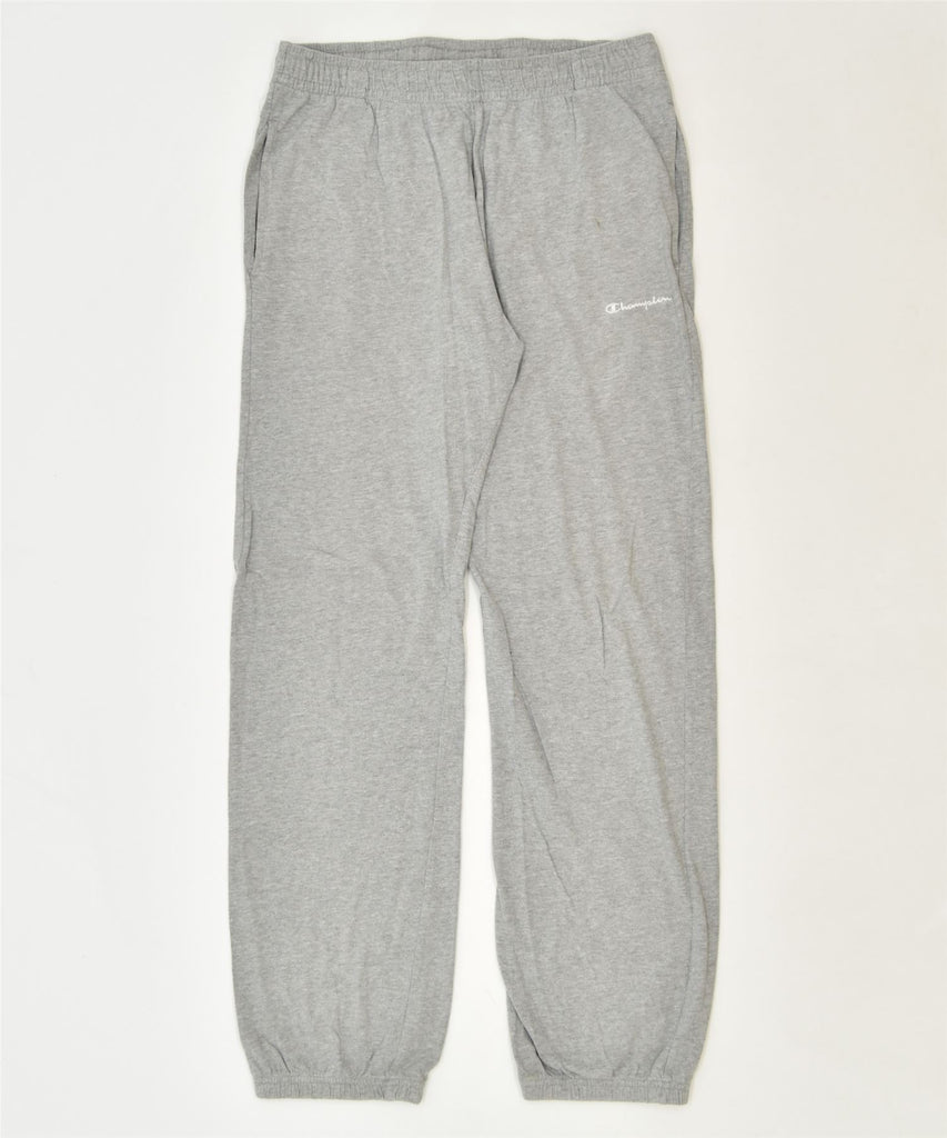 CHAMPION Womens Tracksuit Trousers Medium Grey Cotton Sports | Vintage | Thrift | Second-Hand | Used Clothing | Messina Hembry 