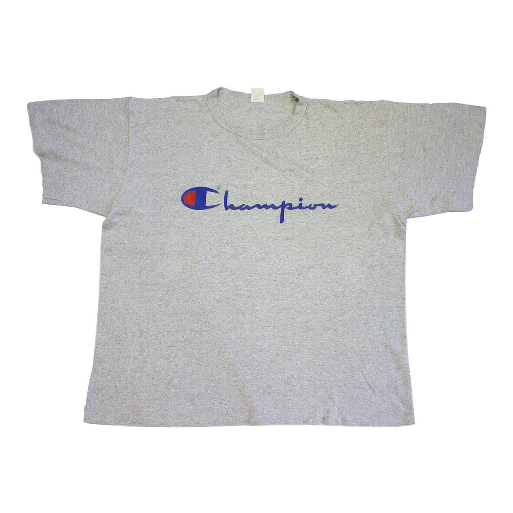 Champion Short Sleeve Tshirt | Vintage Designer Logo Tee 90s Sportswear | Vintage Messina Hembry | Thrift | Second-Hand Messina Hembry | Used Clothing | Messina Hembry 