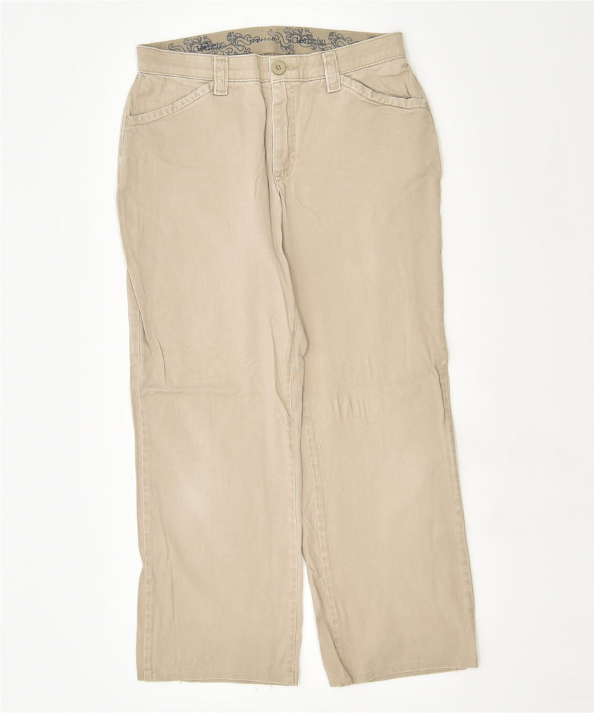 LEE Womens Straight Casual Trousers US 8 Medium W30 L26 Beige Cotton | Vintage | Thrift | Second-Hand | Used Clothing | Messina Hembry 