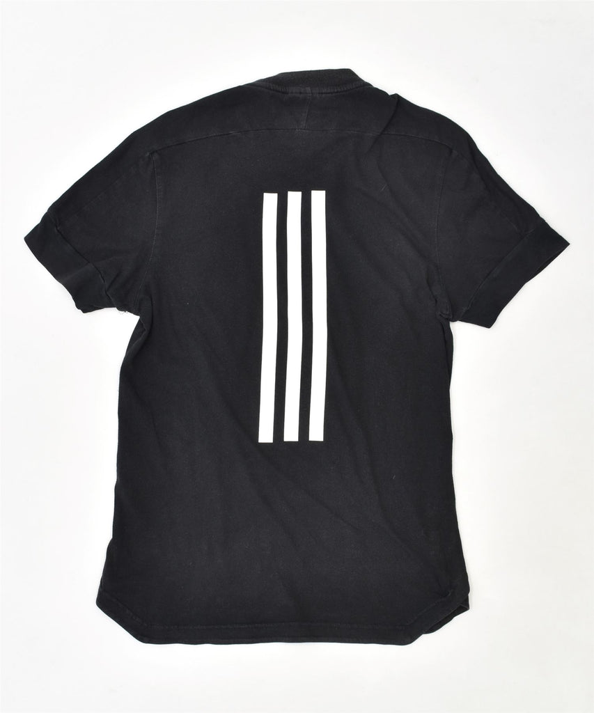 ADIDAS Womens T-Shirt Top UK 6 XS Black Cotton | Vintage | Thrift | Second-Hand | Used Clothing | Messina Hembry 