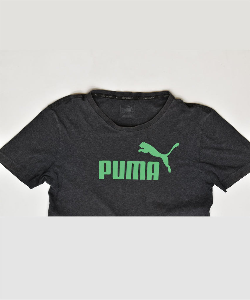 PUMA Mens Graphic T-Shirt Top Small Grey Cotton | Vintage | Thrift | Second-Hand | Used Clothing | Messina Hembry 