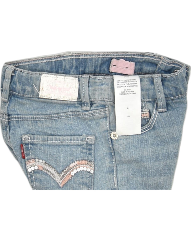 LEVI'S Girls Straight Jeans 4-5 Years W20 L9 Blue Cotton | Vintage | Thrift | Second-Hand | Used Clothing | Messina Hembry 