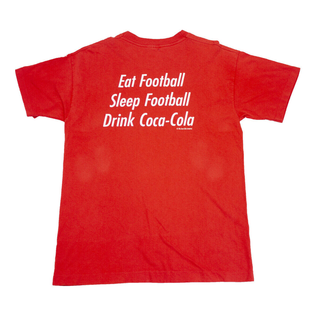 Coca Cola Eat Sleep Drink Football Euro 96 England Tshirt | Vintage 90s Soccer | Vintage Messina Hembry | Thrift | Second-Hand Messina Hembry | Used Clothing | Messina Hembry 