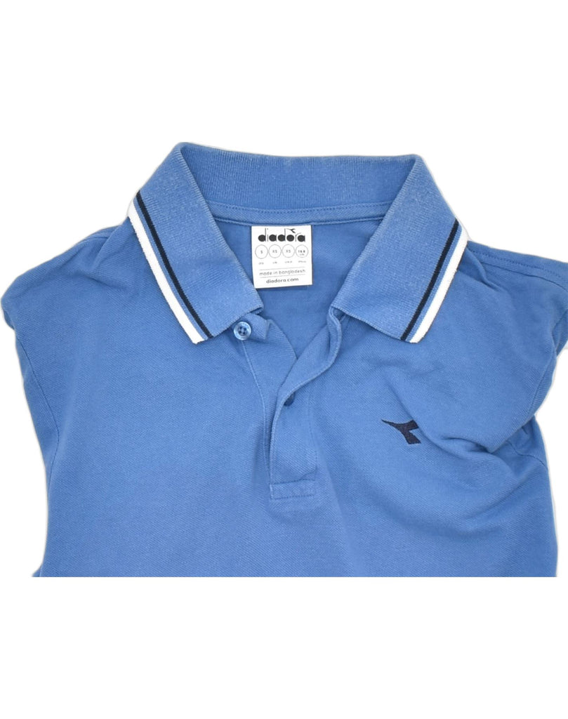 DIADORA Mens Polo Shirt XS Blue Cotton | Vintage | Thrift | Second-Hand | Used Clothing | Messina Hembry 