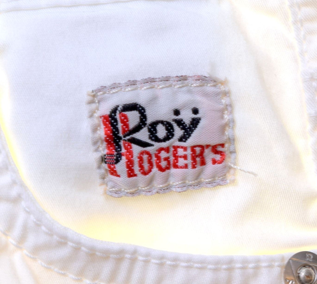 ROY ROGERS Girls Trouser 3-4 Years W20 L19 White Cotton Slim - Second Hand & Vintage Designer Clothing - Messina Hembry