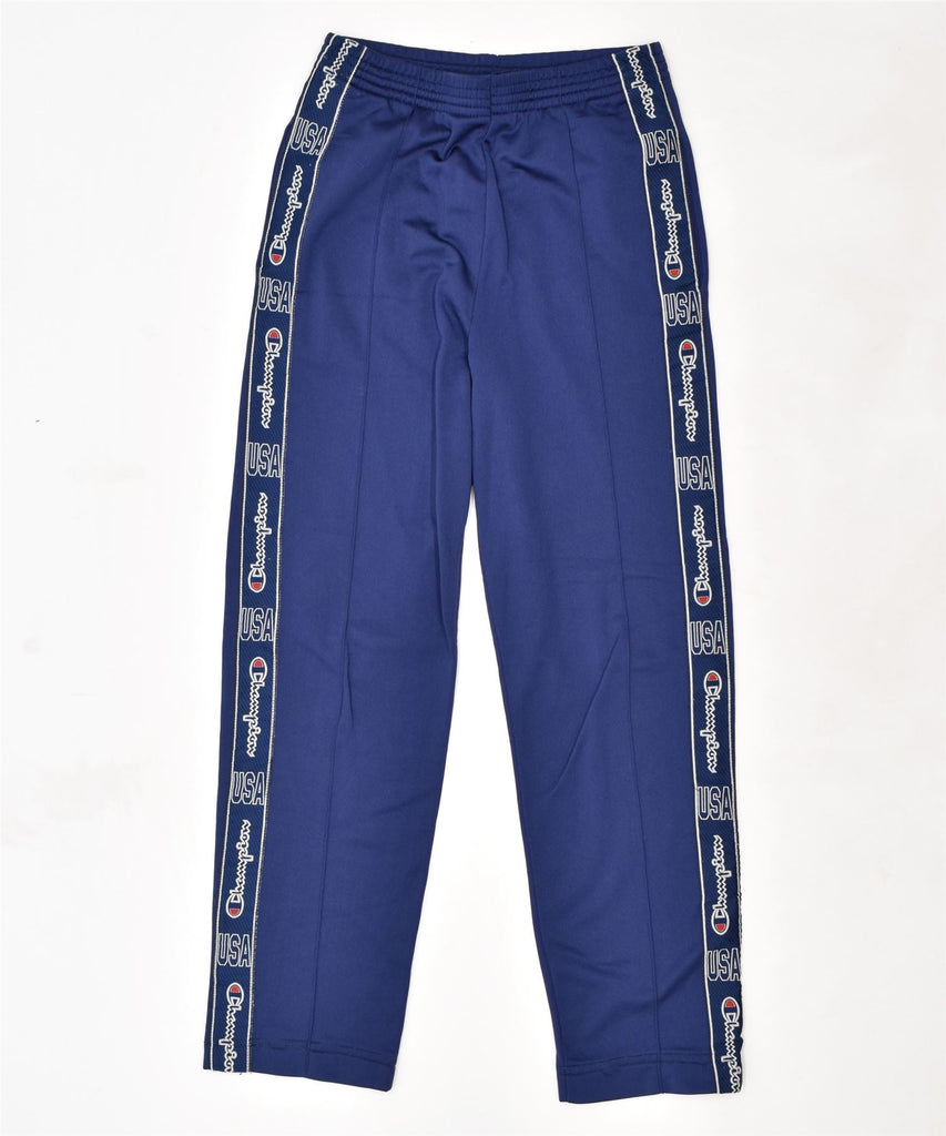 CHAMPION Womens Graphic Tracksuit Trousers UK 8 Small W26 L28 Blue Sports | Vintage | Thrift | Second-Hand | Used Clothing | Messina Hembry 