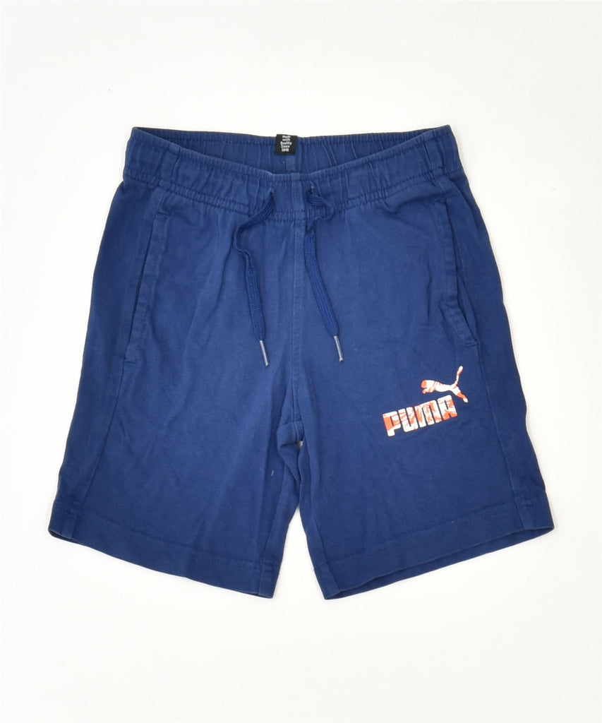 PUMA Boys Sport Shorts 5-6 Years Blue Sports | Vintage | Thrift | Second-Hand | Used Clothing | Messina Hembry 