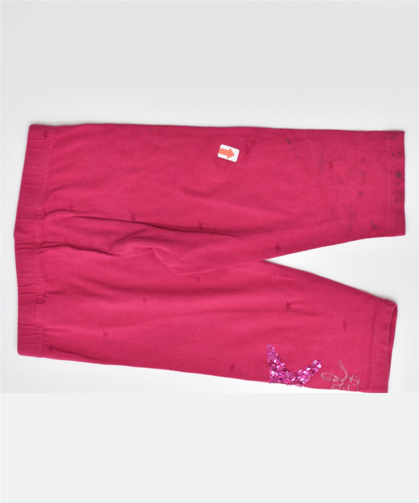 DESIGUAL Girls Leggings 3-4 Years Small Pink Cotton | Vintage | Thrift | Second-Hand | Used Clothing | Messina Hembry 