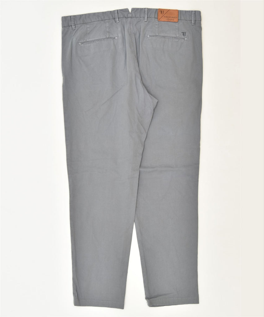 TRUSSARDI Mens Tapered Chino Trousers IT 54 2XL W40 L30 Grey Classic | Vintage | Thrift | Second-Hand | Used Clothing | Messina Hembry 