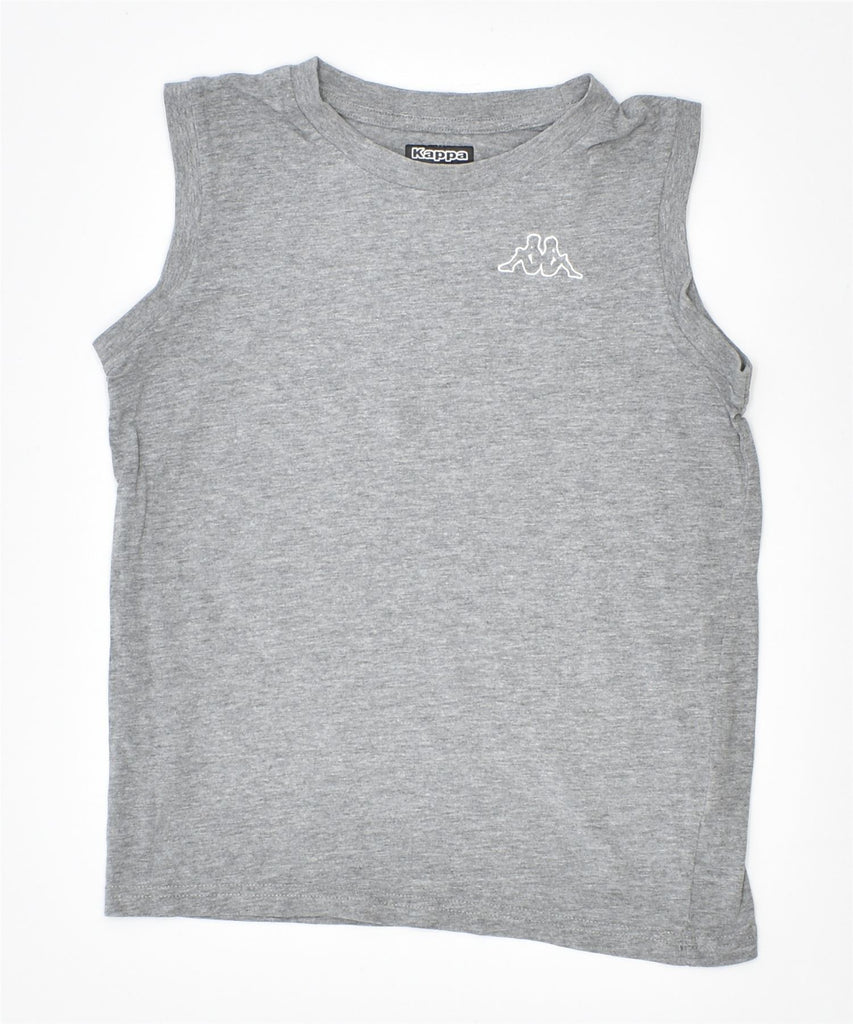 KAPPA Boys Vest Top 9-10 Years Grey Cotton | Vintage | Thrift | Second-Hand | Used Clothing | Messina Hembry 