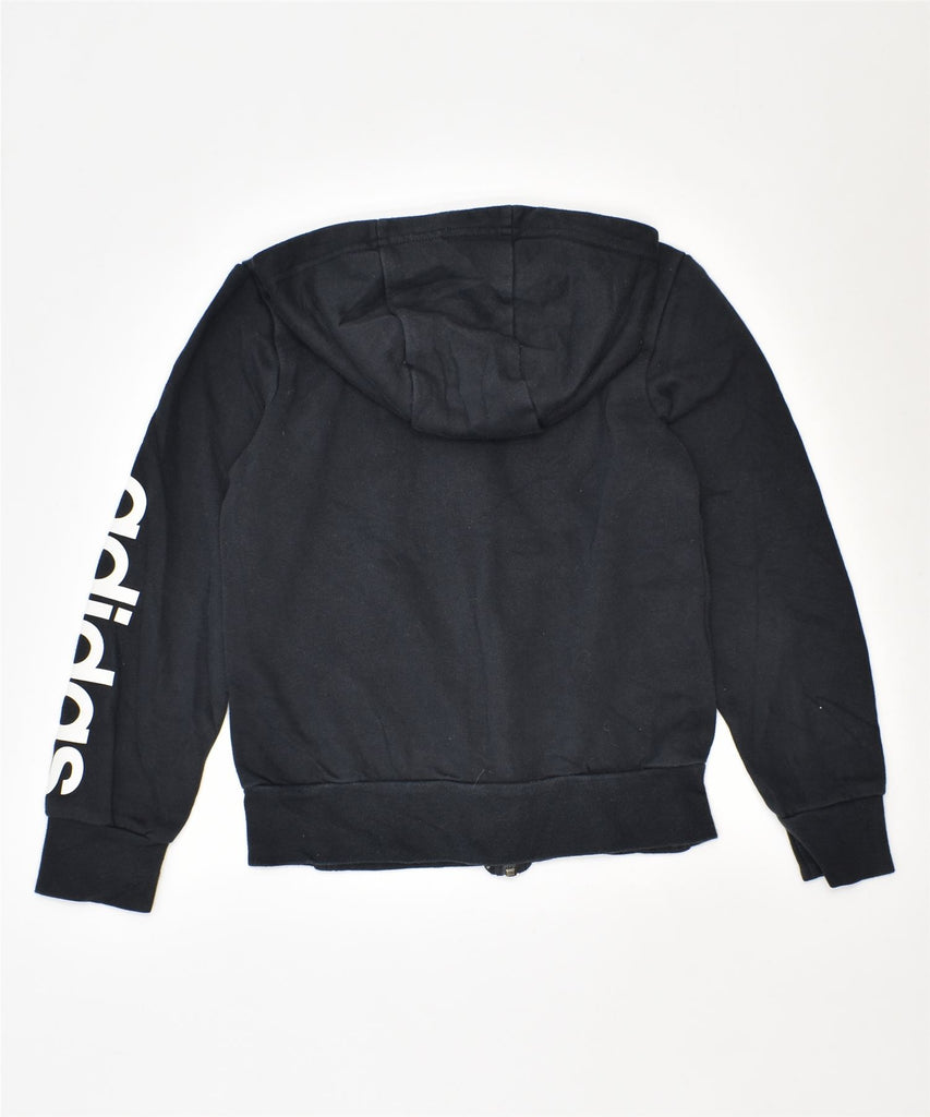 ADIDAS Boys Zip Hoodie Sweater 11-12 Years Black | Vintage | Thrift | Second-Hand | Used Clothing | Messina Hembry 