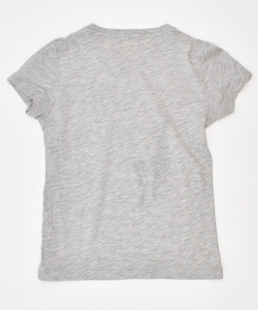 NAPAPIJRI Girls Graphic T-Shirt Top 7-8 Years Grey | Vintage | Thrift | Second-Hand | Used Clothing | Messina Hembry 