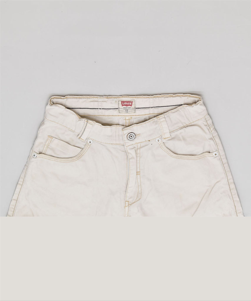 LEVI'S Boys Casual Shorts 11-12 Years W25 Off White Cotton | Vintage | Thrift | Second-Hand | Used Clothing | Messina Hembry 