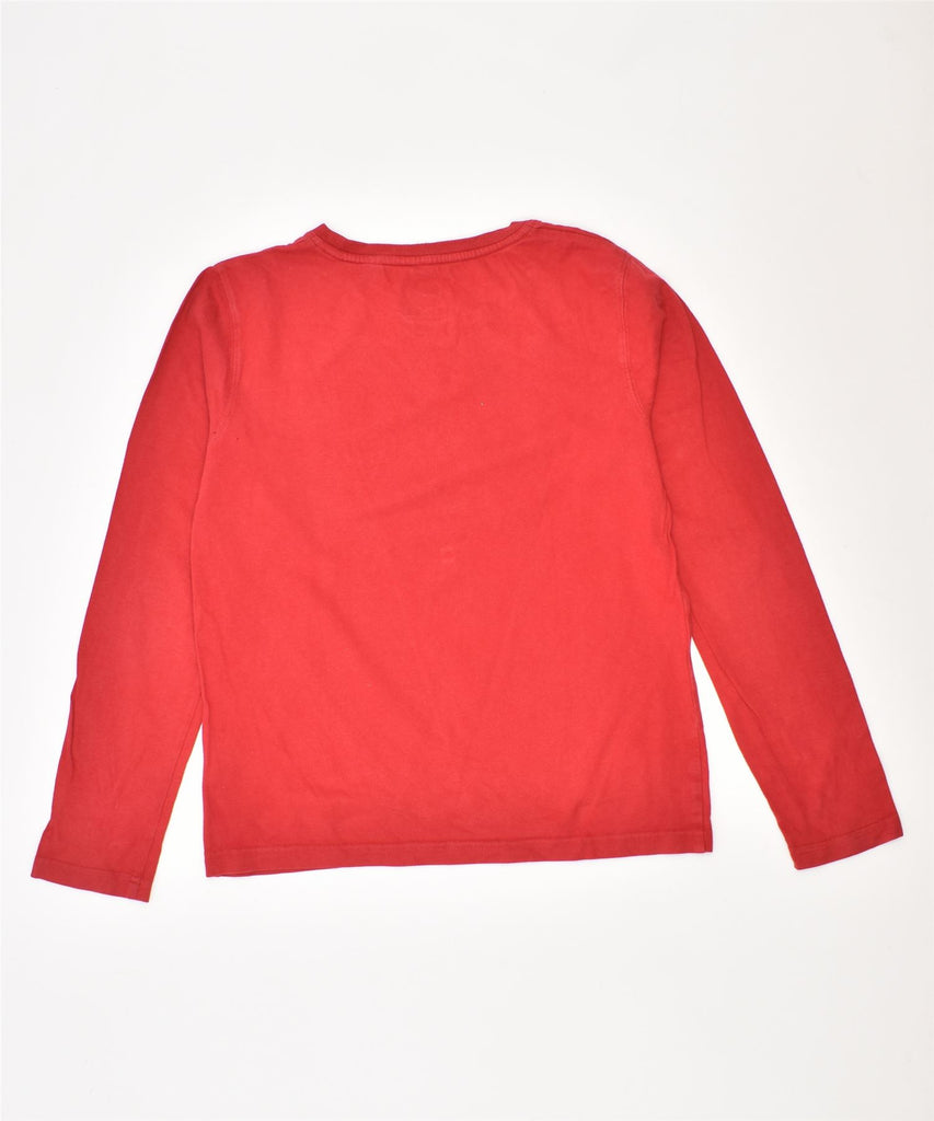 TIMBERLAND Boys Graphic Top Long Sleeve 11-12 Years Red Cotton | Vintage | Thrift | Second-Hand | Used Clothing | Messina Hembry 