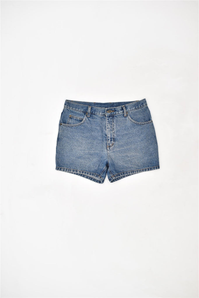 JOHN BANER Womens Denim Shorts Large W34  Blue Cotton | Vintage | Thrift | Second-Hand | Used Clothing | Messina Hembry 