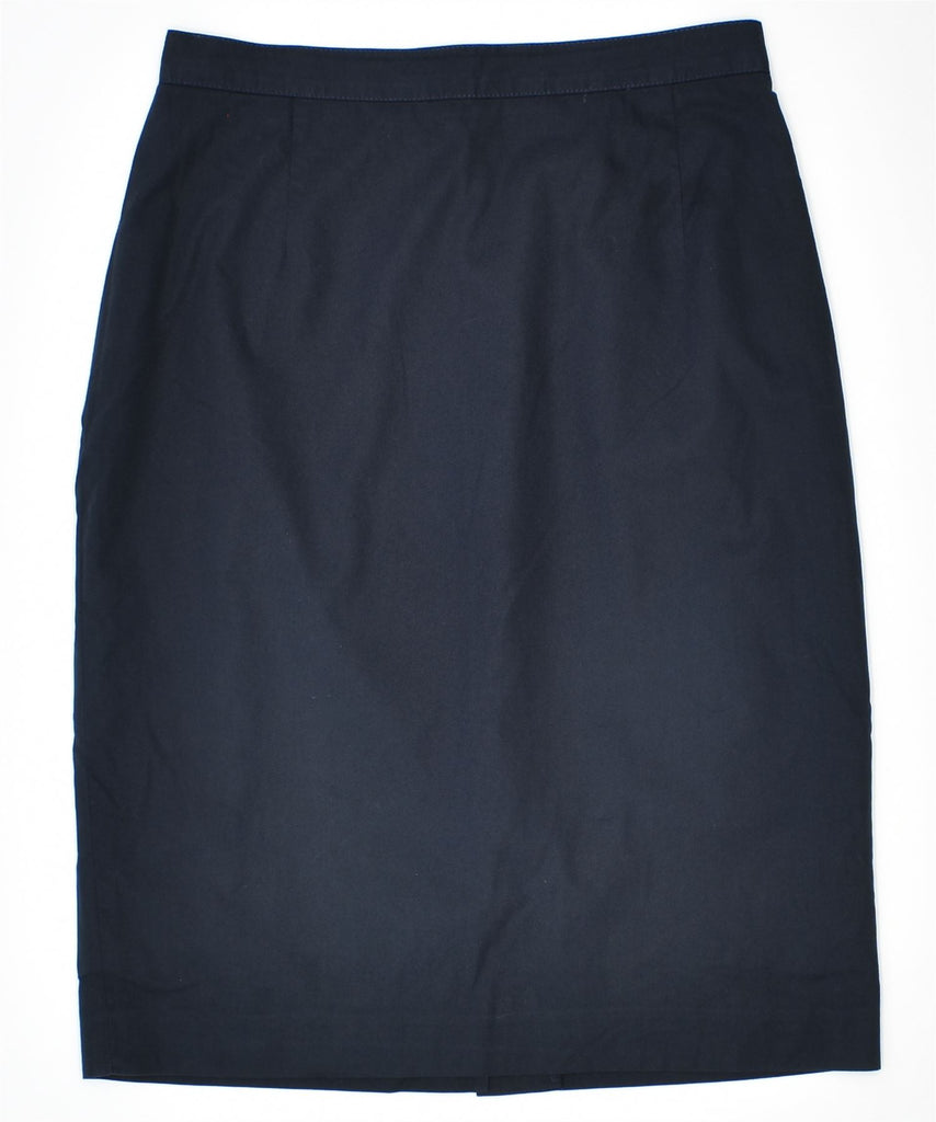 ELIZABETH ASCOT Womens Pencil Skirt W27 Small Navy Blue Vintage | Vintage | Thrift | Second-Hand | Used Clothing | Messina Hembry 