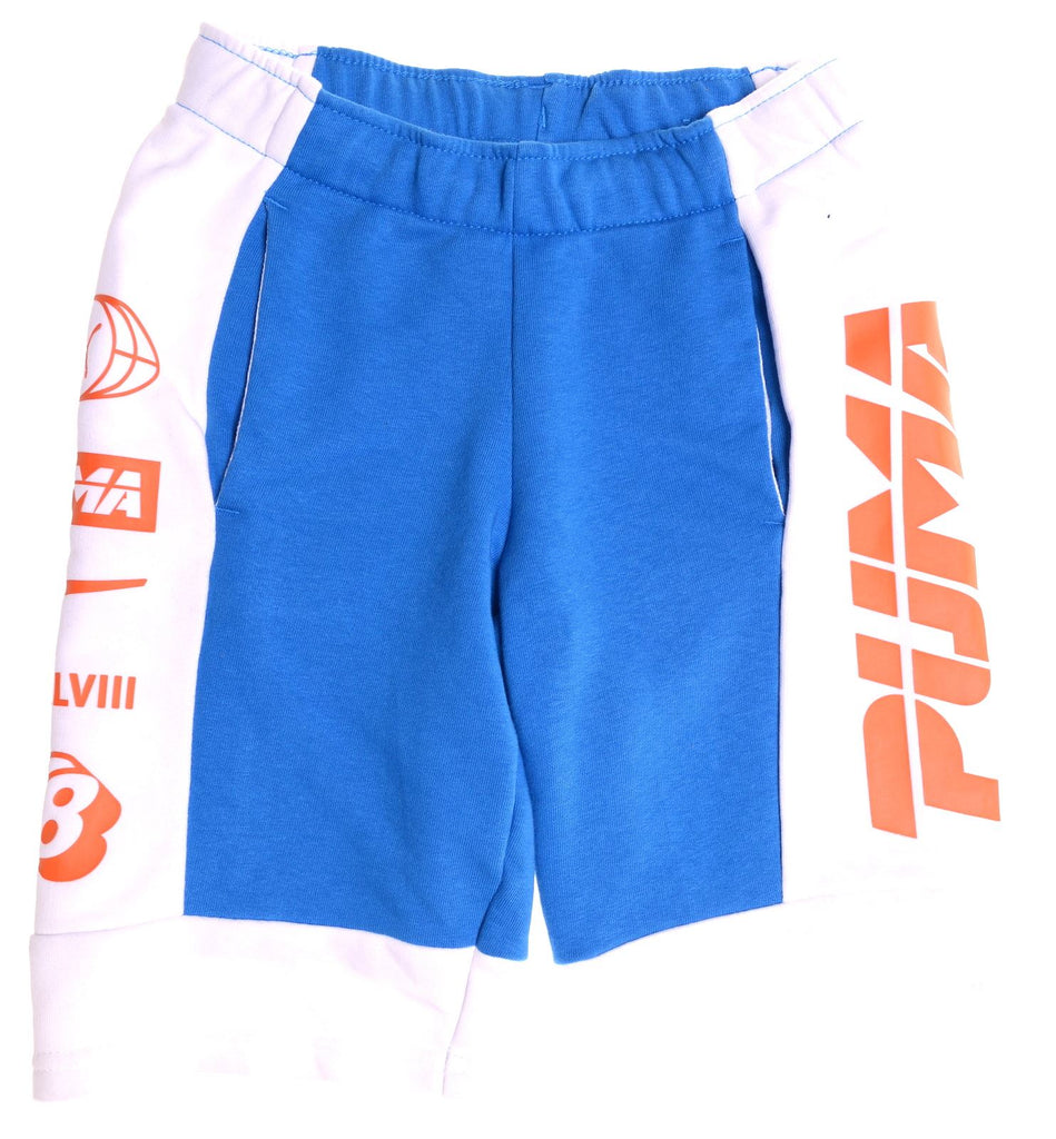 PUMA Boys Sport Shorts 7-8 Years Blue Cotton - Second Hand & Vintage Designer Clothing - Messina Hembry