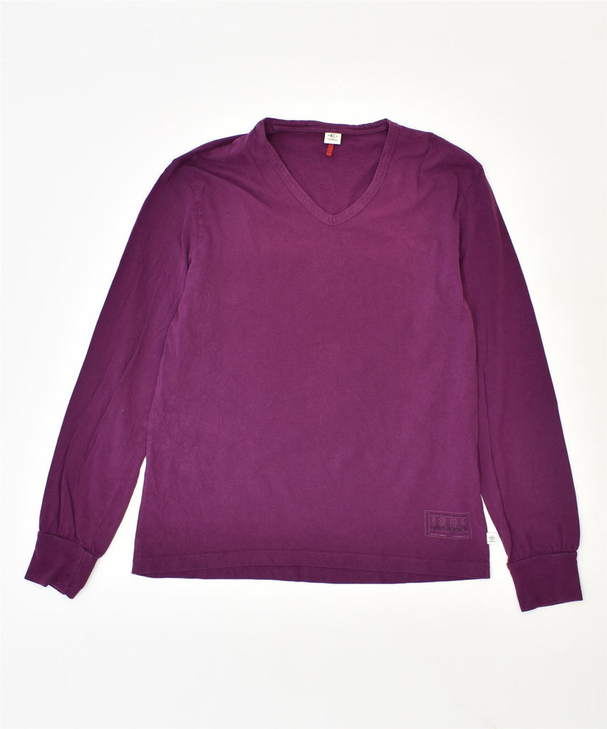CERRUTI Womens Top Long Sleeve UK 14 Medium Purple | Vintage | Thrift | Second-Hand | Used Clothing | Messina Hembry 