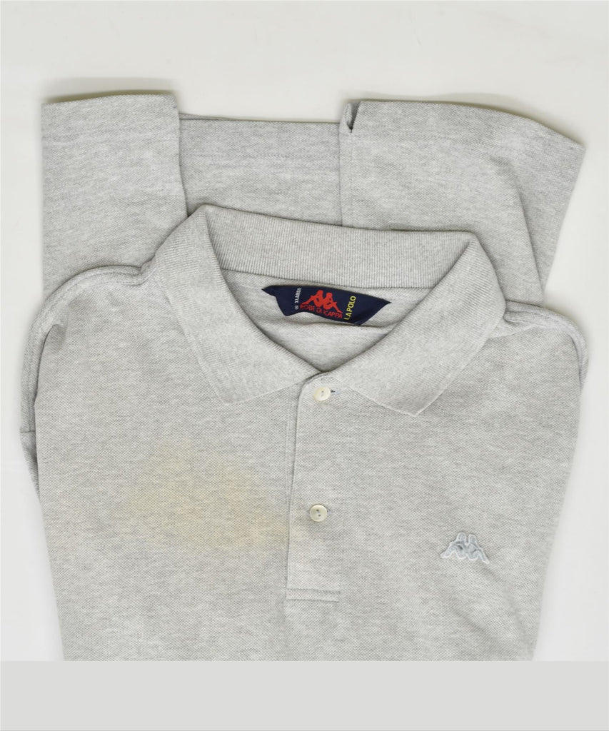 KAPPA Mens Polo Shirt XL Grey Cotton | Vintage | Thrift | Second-Hand | Used Clothing | Messina Hembry 