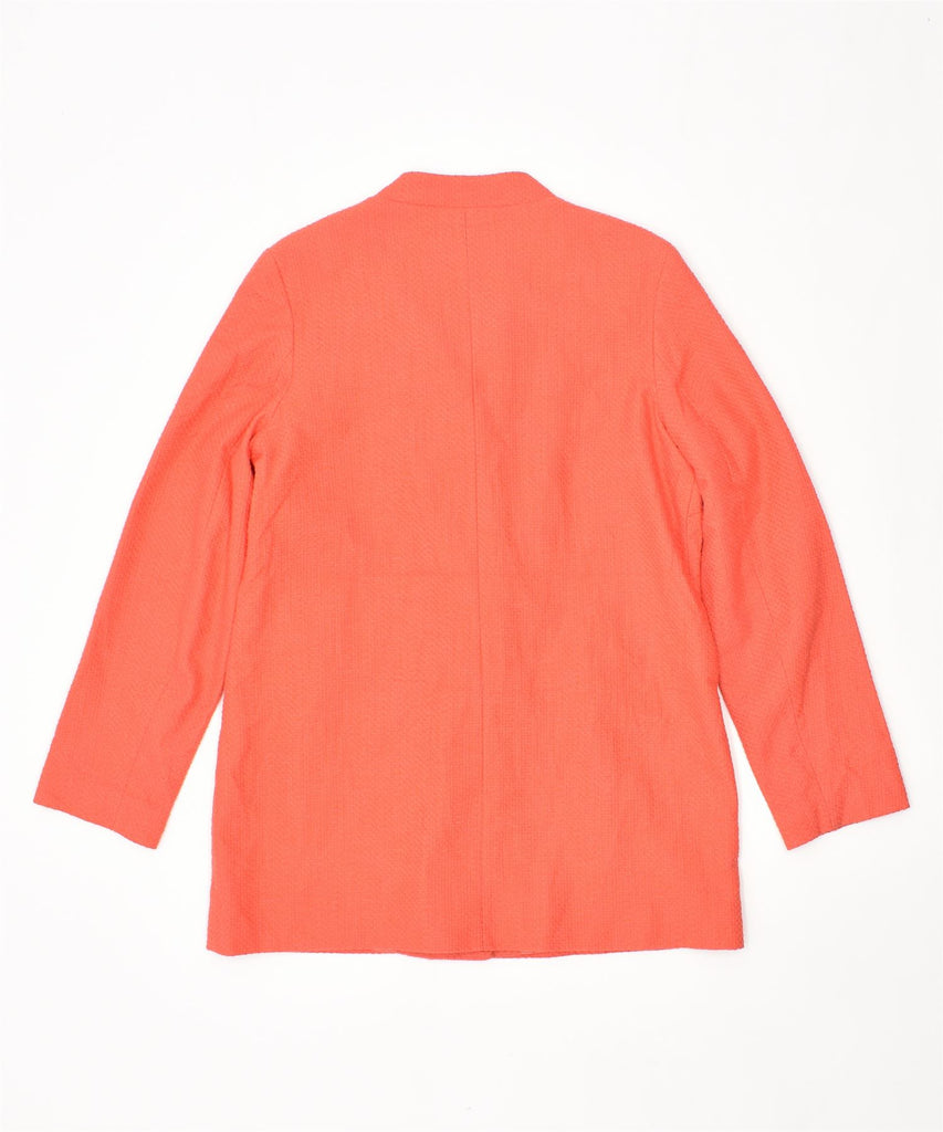 OASIS Womens Coat UK 14 Large Orange Cotton | Vintage | Thrift | Second-Hand | Used Clothing | Messina Hembry 